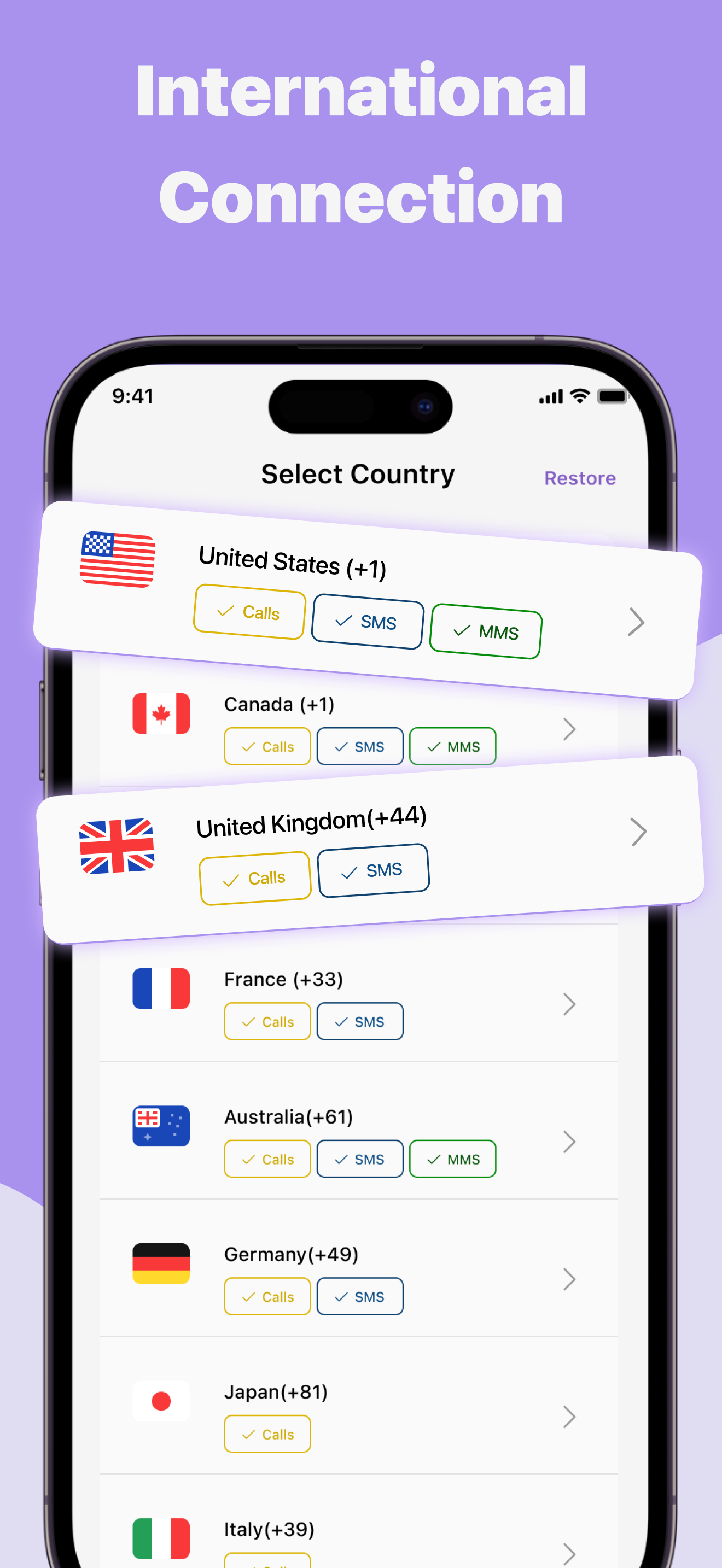 2nd Phone: Virtual VoIP & SMS Service - Mobile Screen 1